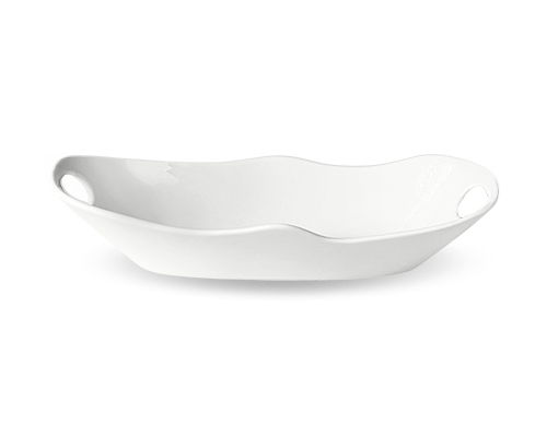 Wave Oblong Eared Plate