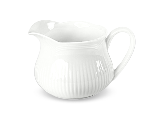 Lotus Rim Camellia Embossed Milk Jug