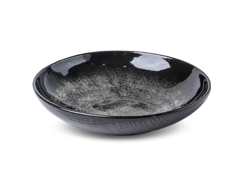 Cloth-textured Embossed Serving Bowl