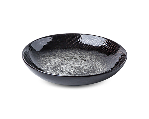 Cloth-textured Embossed Rice Plate