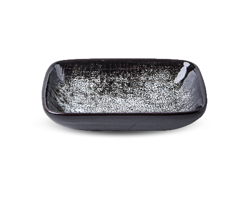 Cloth-textured Embossed Flat-bottom Rectangular Dish