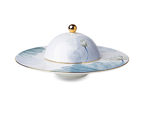 Wide Rim Bowl With Lid