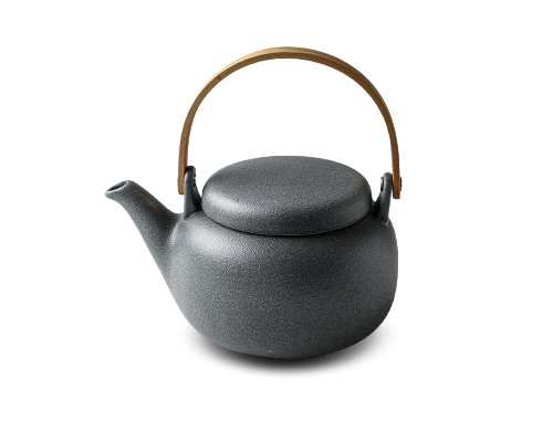 Teapot With Bamboo Handle